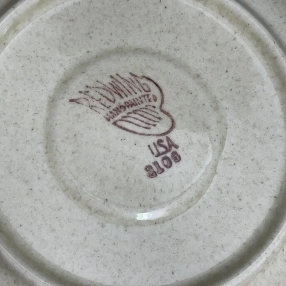 Vintage Red Wing‎ Saucer Plate Random Harvest Atomic MCM USA